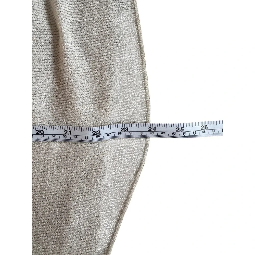 Free People Oversized Knit Balloon Sleeve‎ Blue Bell Henley XS Beige Long Sleeve
